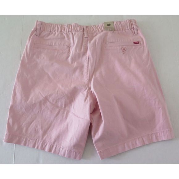 Levi's A10430015 Men's Sz M Silver Pink Flat Front 8" XX Chino EZ Stretch Shorts - Picture 2 of 8